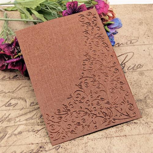 10.5x14.7cm Vines waterf Embossing folders Plastic bump Scrapbooking DIY Template Fondant indentation Cake Photo Album Card Make