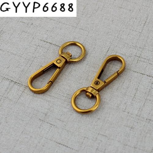 10pcs 50pcs 13mm Ancient gold female bag hardware accessories dog deduction buckle button bag chain buckle metal hooks