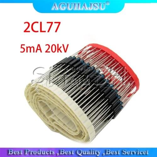 10PCS 5mA 20kV High Voltage Diode HV Rectifier 2CL77 DIP New Original