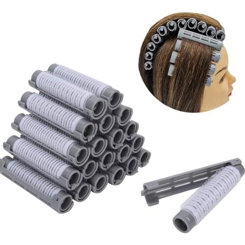 20pcs Hair Perm Rods Fluffy Perming Rod Hair Roller Curler Kit Perming Rods Curlers Hairdressing Styling Tool for Salon New
