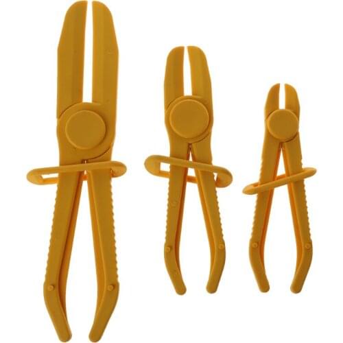 3Pcs/Set Flexible Hose Clamp Kit Line Pipe Pinch Off Plier Brake Fuel Water Line