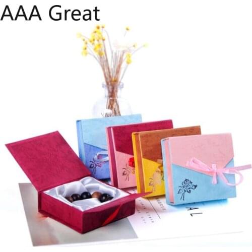 48Pcs/Lot Paper Gift Box Wedding Birthday Party Favors Bracelet Decoration Paper Bow Wholesale Packaging Christmas Present Boxes