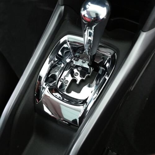 ABS Chrome For 2014-2017 Peugeot 2008 Accessories Car gear shift knob Console engine start Control button frame panel Cover Trim