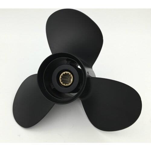 Free shipping 11 1/8x13 for Nissan propellers 25hp 60hp 13 tooth outboard aluminium propellers marine propellers