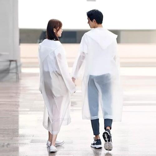 Youpin Raincoat Hooded EVA Rain Jacket Poncho Outside Hiking Rainwear Uniform Women Men Can Be Cut Waterproof Rainwear