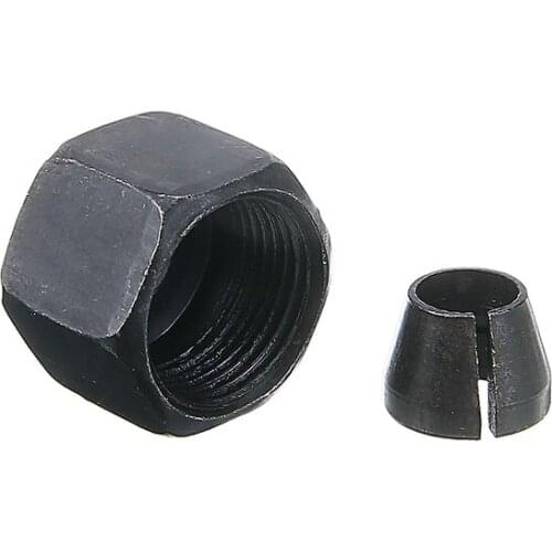 Router Collet Cone 6.35mm Chuck Heads Adapter For Engraving Trimming Carving Machine Electric Router Milling Cutter
