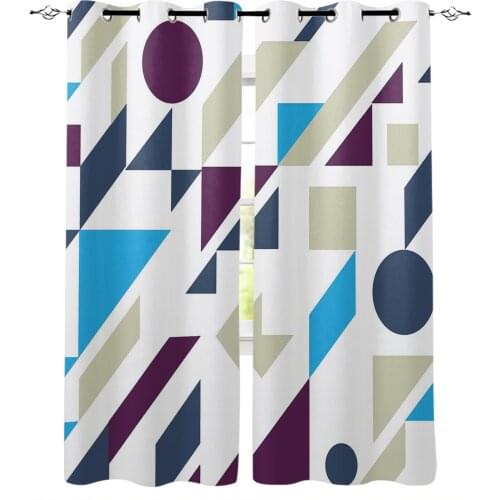 Geometric Modern Curtains for Living Room Bedroom Kitchen Curtains Drapes Window Treatments
