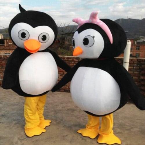 Penguin Mascot Costume Cosplay Fancy Dress Adult Size Halloween Costumes Apparel