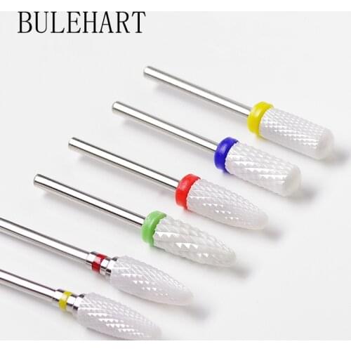 Ceramic Nail Drill Bits Fast Remove Nail Polish Cuticle Electric Manicure Milling Cutters Accessories Tool