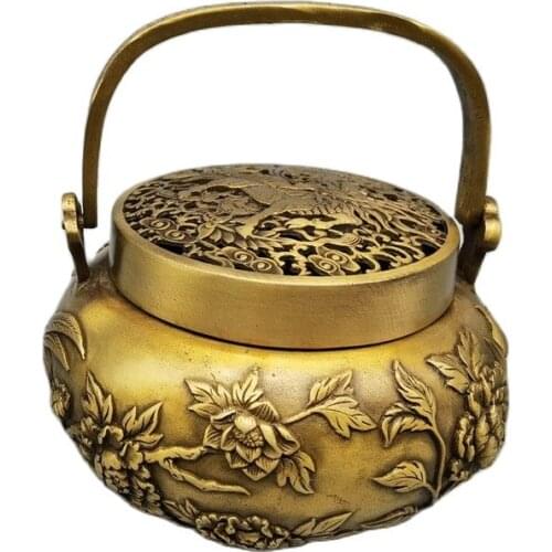 Chinese Old Bronze Statue Brass Kirin Stove