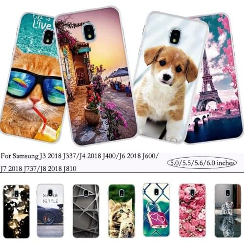 Cover For Samsung J3 J4 J6 2018 J337 J400 J600 Case Cover Soft TPU Fundas For Samsung J7 2018 J8 2018 J737 J810 Case Capas Bags