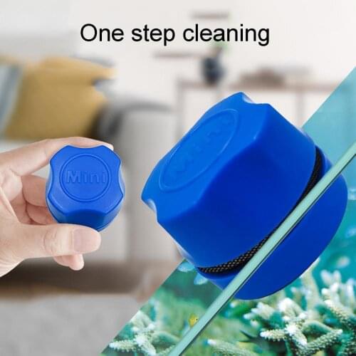 Mini Aquarium Fish Tank Magnetic Clean Brush Glass Floating Algae Scraper Curve Glass Cleaner Scrubber Tool Window Clean Supply