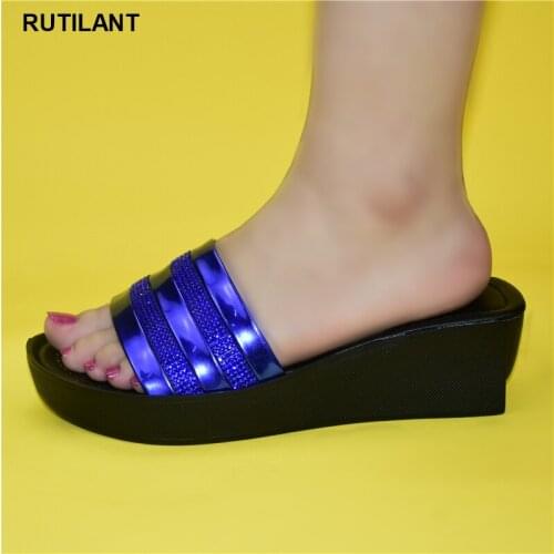 Fashion Elegant Crystal Shoes Women Shoes High Heels Lady Wedding Shoes Comfortable Light Nigerian Women Sandals High Quality