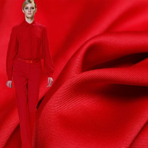 Pearlsilk 20momme Red Colour Soft Crepe de Chine 100% Silk Materials Shirt Dress DIY clothes fabrics Freeshipping