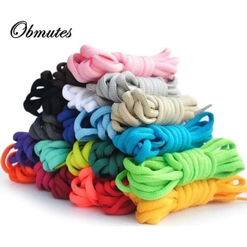 1 Pair Oval Shoelaces More Colors Half Round 47.2''Lengths Shoe Laces