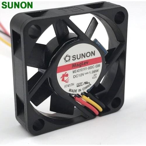 For Sunon ME40101V1-000C-G99 40*40*10mm 40mm DC 12V 90mA 1.08W 7000RPM 8.0CFM 32dB(A) mini cooling fan