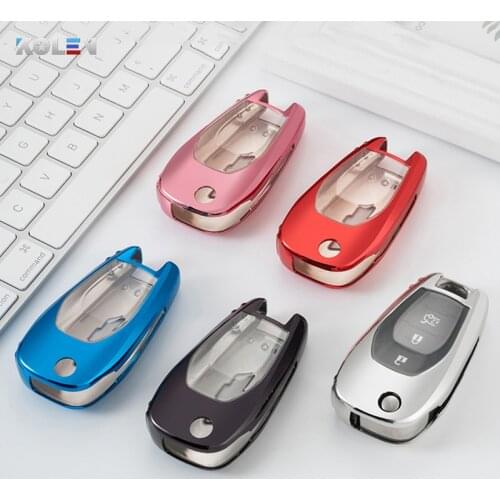 TPU Car Remote Key Full Cover Case Keychain For Chevrolet Cruze spark sonic camaro Volt Bolt Malibu Trax Key Shell Holder Case