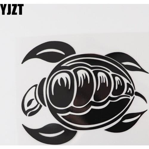 YJZT 14.6CM×11.8CM Turtle Vinyl Animal Decal Car Stickers Motorcycle Racing Stickers 13D-0922