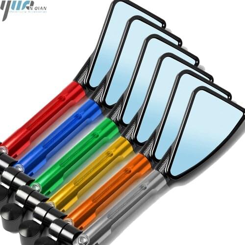 Motorcycle Mirrors Motorbike Moto Rearview Side Mirror Case For Suzuki DR-Z400SM RMX450Z DR-Z50 B-King Bandit 1250 DR650SE 200SE