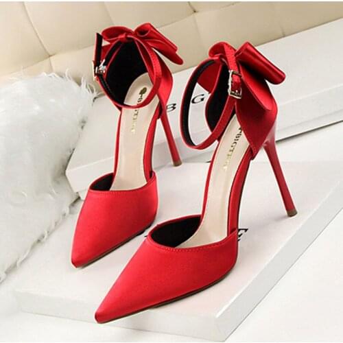 Shoes Women Heels 2021 New Womens Heel High Heel Sandals Red Chaussure Femme Zapatos Mujer