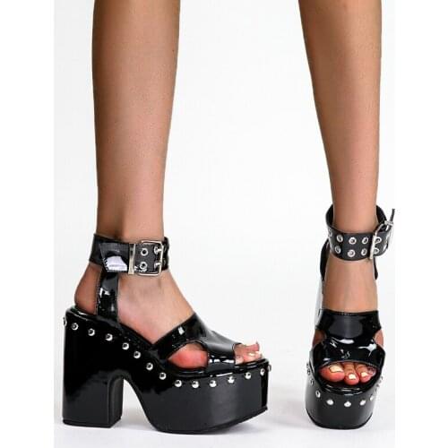 Women Demonia shoes Woman High Heels Summer Sandals casual shoes New womens Summer shoes Platform heels Gladiator Sandals