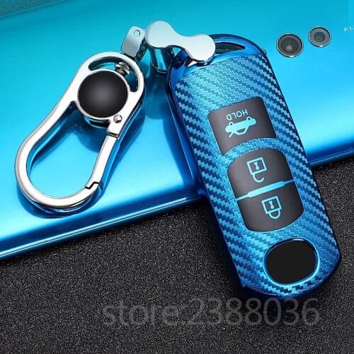 1x Soft TPU Full Cover Protection 3-Buttons Key Case for Mazda 3 6 8 MX-5 CX-3 CX-5 CX-7 CX-9 Smart Remote Keyless Key Fob Cover