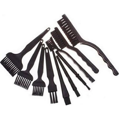 10pcs/set BGA Rework Anti-static Brush PCB Cleaning Tool ESD PCB Brush Electronic Component Cleaning Tools Good High-quality