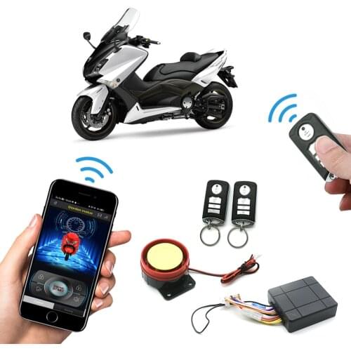 12V Universal Motorcycle Scooter Anti-theft Security Alarm System Engine Start Remote Control Key Moto Bike Alarm