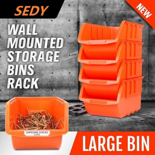 2020-SEDY 4Pcs Parts Storage Bins Tool Organizer Rack Box Workshop Tray With Wall Mounted Board Tool For Car Parts Finishing