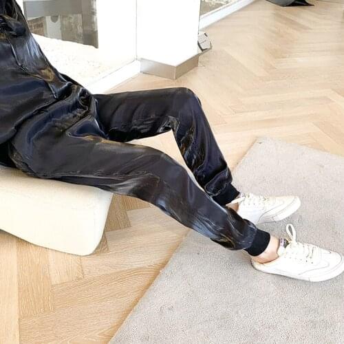 2021 Mens Fashion Trend Cotton Light Casual Pants Loose Trousers Active Elastic Hip Hop Style High-quality Joggers Sweatpants