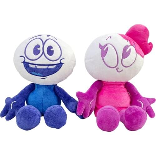 30cm Cute Pencilmate Plush Toy Lovely Bule Pink Pencilmiss Plush Doll Funny Anime Soft Pencilmation Toys For Kids Birthday Gift