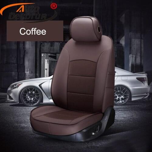 AutoDecorun Real Leather Automobiles Seat Cover for KIA Opirus Seat Cover for Cars Cowhide Seat Supports Car Inerior Accessories