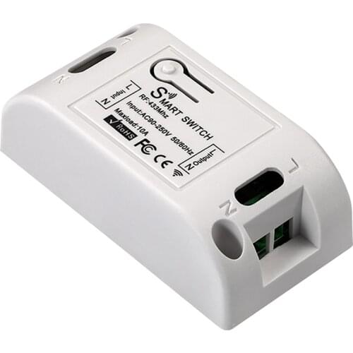 Wi-Fi Wireless Smart Switch Module 230V 10A Remote Control Smart Single Circuit Breaker For Alexa / Echo Google Home