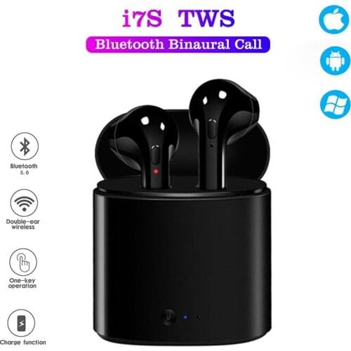 I7s TWS Wireless Earphone Bluetooth 5.0 Stereo Headphones In-Ear Sports Handsfree Earbuds With Mic Charging Box For Smart Phones