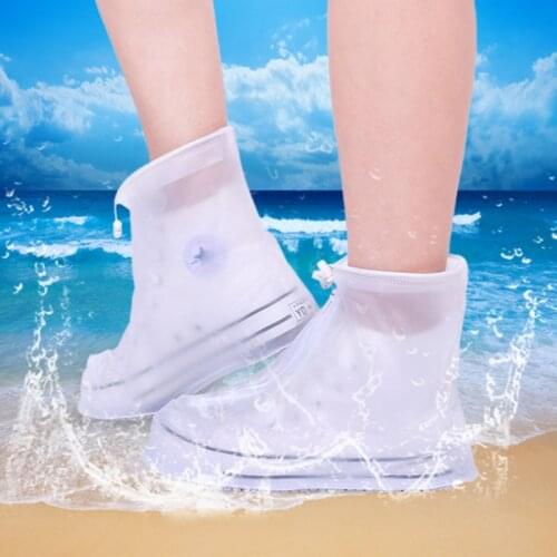 Adults Rain Cover for Shoes Waterproof Protector Shoes Boot Cover Unisex Zipper High-Top Anti-Slip Outdoor Rain Shoes Cases