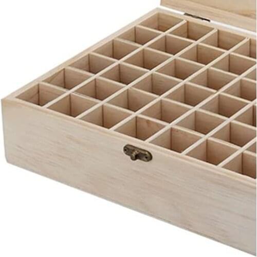 48 Grid Wooden Essential Oil Box Essential Oil Storage Box Solid Gift Box HX6D
