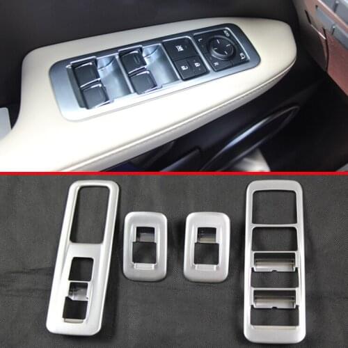 For Lexus RX Class RX350 RX405h 2016-2018 Pearl Chrome Door Window Armrest Cover Buttons Switch Panel Trim Molding Garnish