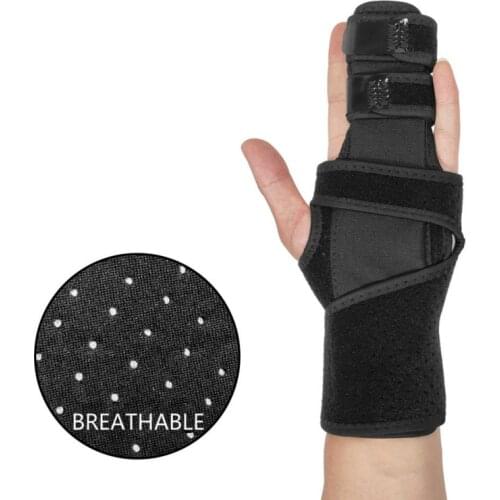 Breathable Mallet Finger Splint for 2/3 Finger Brace Aluminum Finger Support Stabilizer for Broken Fingers Arthritis Tendonitis
