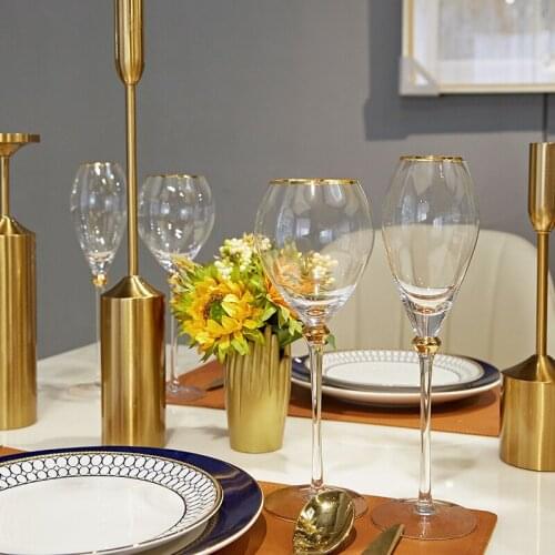 European Wine Glasses Crystal Goblet Champagne Cups Whiskey Drinking Wedding Party Bar Hotel Home Drinkware