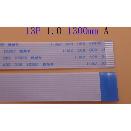 1pc/2pcs/5pcs 13pin FFC FPC flat flexible cable 1.0mm pitch 13-pin A-type forward length 1300mm ribbon flexible cable