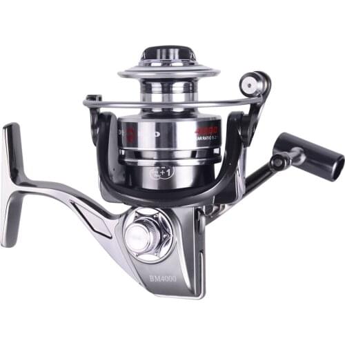 HiUmi All Metal Spinning Fishing Reel 12+1BB 1000-7000 Series Spinning Reel Boat Rock Fishing Wheel For Pesca Full Metal