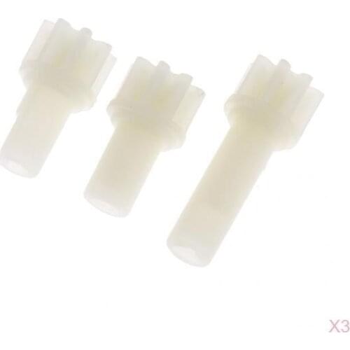 Set of 9 Gear Wheels Motor Pinion Motor Cogwheel for 1:28 WLtoys RC Model