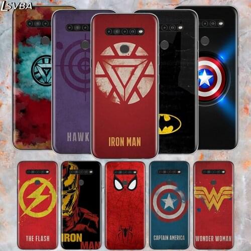 Marvel Superhero Logo For LG V60 V50S V50 G8X G8S G8 G7 ThinQ 5G K61 K51S K41S K30 K20 Q60 Q9 Soft Phone Case