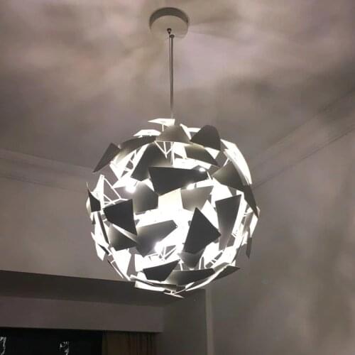 Nordic chandeliers personality creative chandeliers LED living room lamp wrought iron bedroom study chandeliers simple led lamps