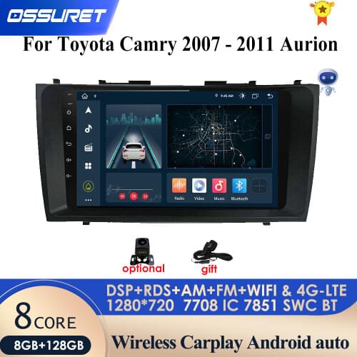 8 core 2din Android Car Radio GPS Navigation For Toyota Camry 40 50 2007 2008 2009 2010 2011 Multimedia Player Autoradio Stereo