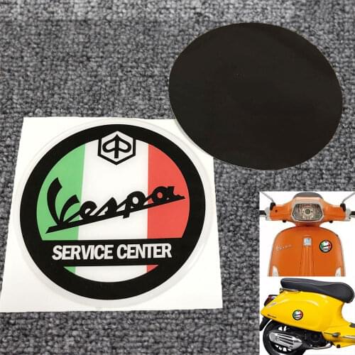 Motorcycle Round Sticker Case For Piaggio Vespa Service Sprint Gts GTV Lx Px Primavera 50 125 150 200 250 300 Super Sport