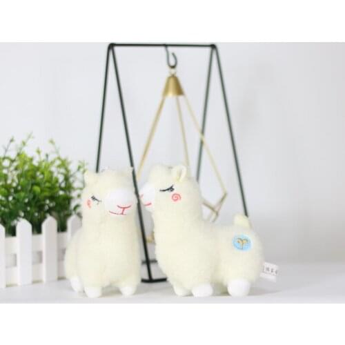 New Cute alpaca plush toy Grass mud horse white soft doll Cartoon Ragdoll bed bag decoration Wedding christmase birthday Gift