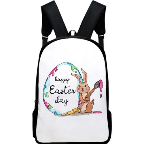 2021 New Casual Easter Day backpack Schoolbag Men/Women Shoulder Travel Bag Print Hip Hop Teenage Girls bag