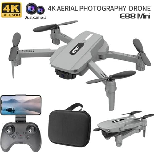 NEW E88 Rc Mini Drone 4k HD Drone With Dual Camera Drones FPV WiFi Real-time Transmission Foldable Quadcopter RC Drone Toys