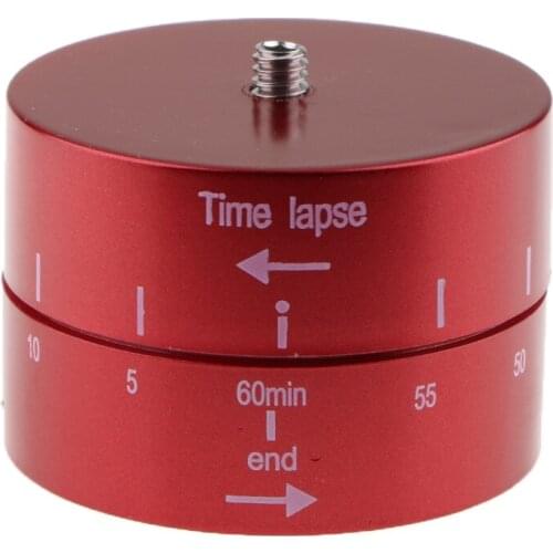 Panoramic 360°/ 60-Minute Time Lapse Tripod Head For Cameras, DSLRs, GoPros And Smartphones Supports Up To 4.4 LBS